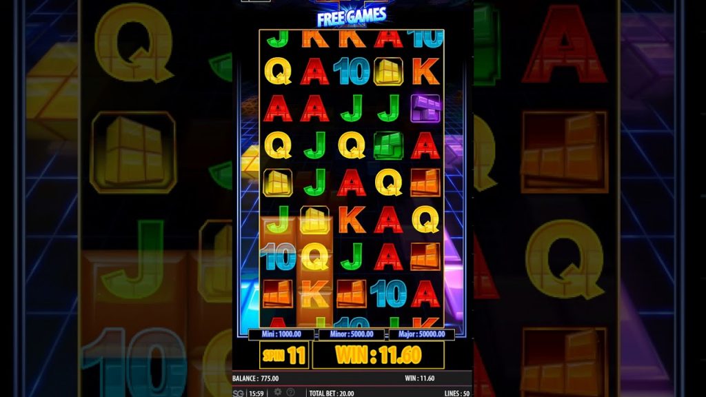 tetris super jackpots slot gameplay